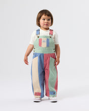 Load image into Gallery viewer, Goldie + Ace - Patchwork Stripe Blake Overalls