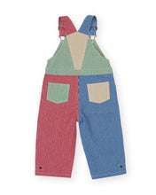 Load image into Gallery viewer, Goldie + Ace - Patchwork Stripe Blake Overalls
