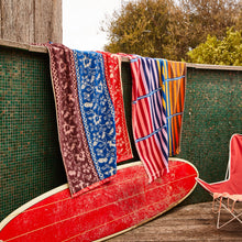 Load image into Gallery viewer, Sage x Clare - Thea Bath Sheet - Vermillion