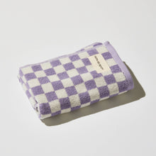 Load image into Gallery viewer, Hand Towel in Lilac Check