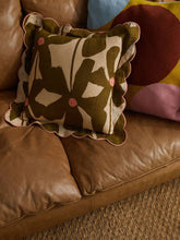 Load image into Gallery viewer, Olive Poppy Cushion: With Insert