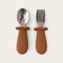Load image into Gallery viewer, Rommer - Toddler Cutlery Set Cinnamon
