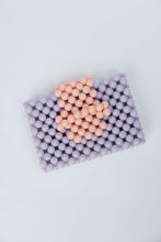 Load image into Gallery viewer, BEADED CARD PURSE - MULTI PURPLE