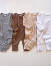 Load image into Gallery viewer, Rai & Co Ribbed Jumpsuits: Caramel