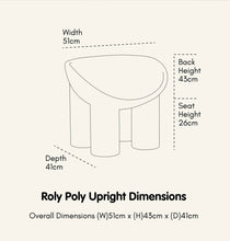 Load image into Gallery viewer, Cowrie & Cronch - Upright Replica Roly Chairs - Merry Berry