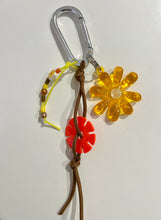 Load image into Gallery viewer, Olive Made - Flower Bag Charm - Yellow/Orange
