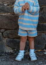Load image into Gallery viewer, Freckles the Label - Cotton Knit Shorts | Sky Stripe: