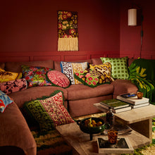 Load image into Gallery viewer, Thea Velvet Cushion - Azure