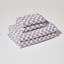 Load image into Gallery viewer, Hand Towel in Lilac Check