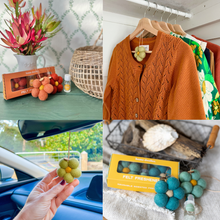 Load image into Gallery viewer, Felt Flower Fresheners - Amber & Lavender