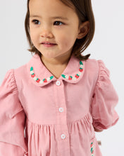 Load image into Gallery viewer, Goldie + Ace - Wild Strawberry Corduroy Collar Dress