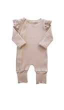 Load image into Gallery viewer, Rai & Co Frill Ribbed Jumpsuit: Light Pink