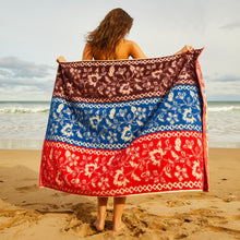 Load image into Gallery viewer, Sage x Clare - Thea Bath Sheet - Vermillion