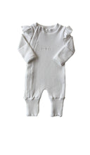 Load image into Gallery viewer, Rai & Co Frill Ribbed Jumpsuit: Light Pink