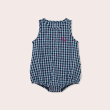 Load image into Gallery viewer, Olive & The Captain - Gingham Bows Bubble Romper