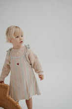 Load image into Gallery viewer, Freckles - Cotton Tie Dress | Mist Stripe