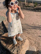 Load image into Gallery viewer, Freckles the Label - Bloom Pointelle Tie Dress | Pansy