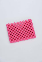 Load image into Gallery viewer, BEADED CARD HOLDER - PINK/RED