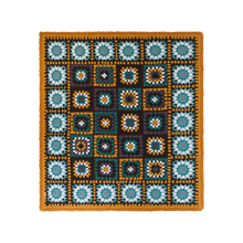 Load image into Gallery viewer, Wandering Folk - Granny Square Throw - Kingfisher