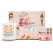 Load image into Gallery viewer, Frankie Gusti - Holiday Series Candle + Steamer Duo | Coconut Surf
