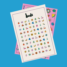 Load image into Gallery viewer, Buds Nail Stickers - Fruits