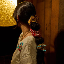Load image into Gallery viewer, Sage x Clare - Magnolia Cotton Scrunchie Set