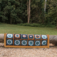 Load image into Gallery viewer, Wandering Folk - Granny Square Throw - Kingfisher