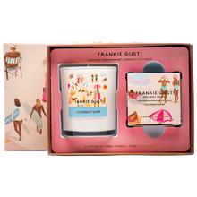 Load image into Gallery viewer, Frankie Gusti - Holiday Series Candle + Steamer Duo | Coconut Surf