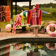 Load image into Gallery viewer, Sage x Clare - June Nudie Rudie Hooded Towel - Dahlia