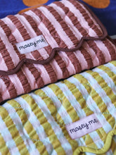 Load image into Gallery viewer, Mosey Me - Pink Quarter Seersucker Change Mat