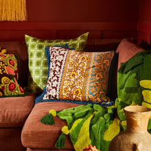 Load image into Gallery viewer, Thea Velvet Cushion - Azure