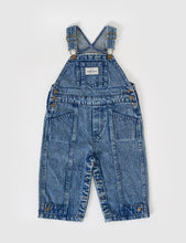 Load image into Gallery viewer, Goldie + Ace - Blake Vintage Washed Denim Overalls