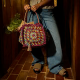 Load image into Gallery viewer, Sage x Clare - Solara Raffia Bag - Burnt Cherry