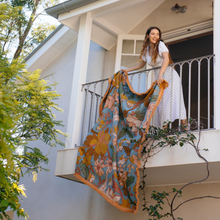 Load image into Gallery viewer, Wandering Folk - Flora Throw Regular Apricot