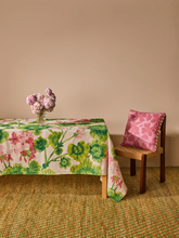 Load image into Gallery viewer, Bonnie & Neil - (Pre Order) Geranium Multi Linen Tablecloth - Medium