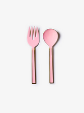 Load image into Gallery viewer, Bonnie & Neil - Enamel Rose Salad Servers