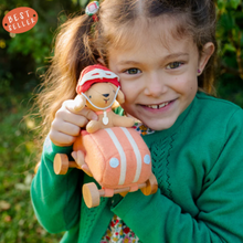 Load image into Gallery viewer, Olli Ella - Holdie Dog-Go - Racer Girl (Pink)