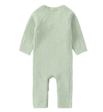 Load image into Gallery viewer, Susukoshi - Boucle Baby Kimono Overall Suit - Sage
