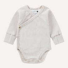 Load image into Gallery viewer, Susukoshi - Organic Kimono Bodysuit L/S - Salt