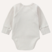 Load image into Gallery viewer, Susukoshi - Organic Kimono Bodysuit L/S - Salt