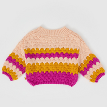 Load image into Gallery viewer, Goldie + ace - Billie Bubble Knit Jumper - Fairy Floss Golden
