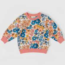 Load image into Gallery viewer, Goldie + Ace - Willa Wildflower Relaxed Terry Sweater