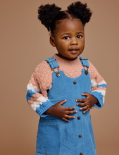 Load image into Gallery viewer, Goldie + Ace - Polly Corduroy Pinafore Dress - Lake