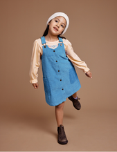 Load image into Gallery viewer, Goldie + Ace - Polly Corduroy Pinafore Dress - Lake