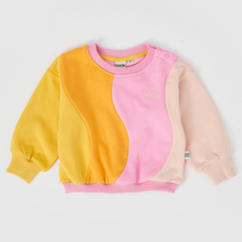 Load image into Gallery viewer, Goldie + Ace - Rio Wave Sweater - Pink/Gold