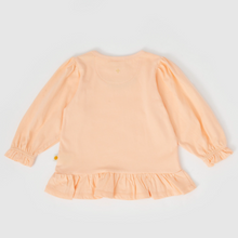Load image into Gallery viewer, Goldie + Ace - Isla Embroided Frill Top - Peach