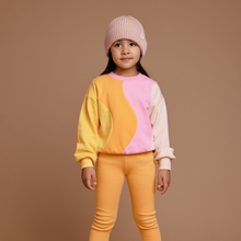 Load image into Gallery viewer, Goldie + Ace - Rio Wave Sweater - Pink/Gold