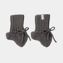 Load image into Gallery viewer, Susukoshi - Knit Baby Booties - Lava Rock