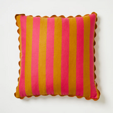 Load image into Gallery viewer, Bonnie & Neil - Bold Stripe Tan Pink 60cm Cushion