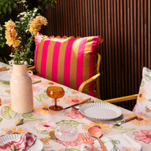 Load image into Gallery viewer, Bonnie & Neil - Bold Stripe Tan Pink 60cm Cushion